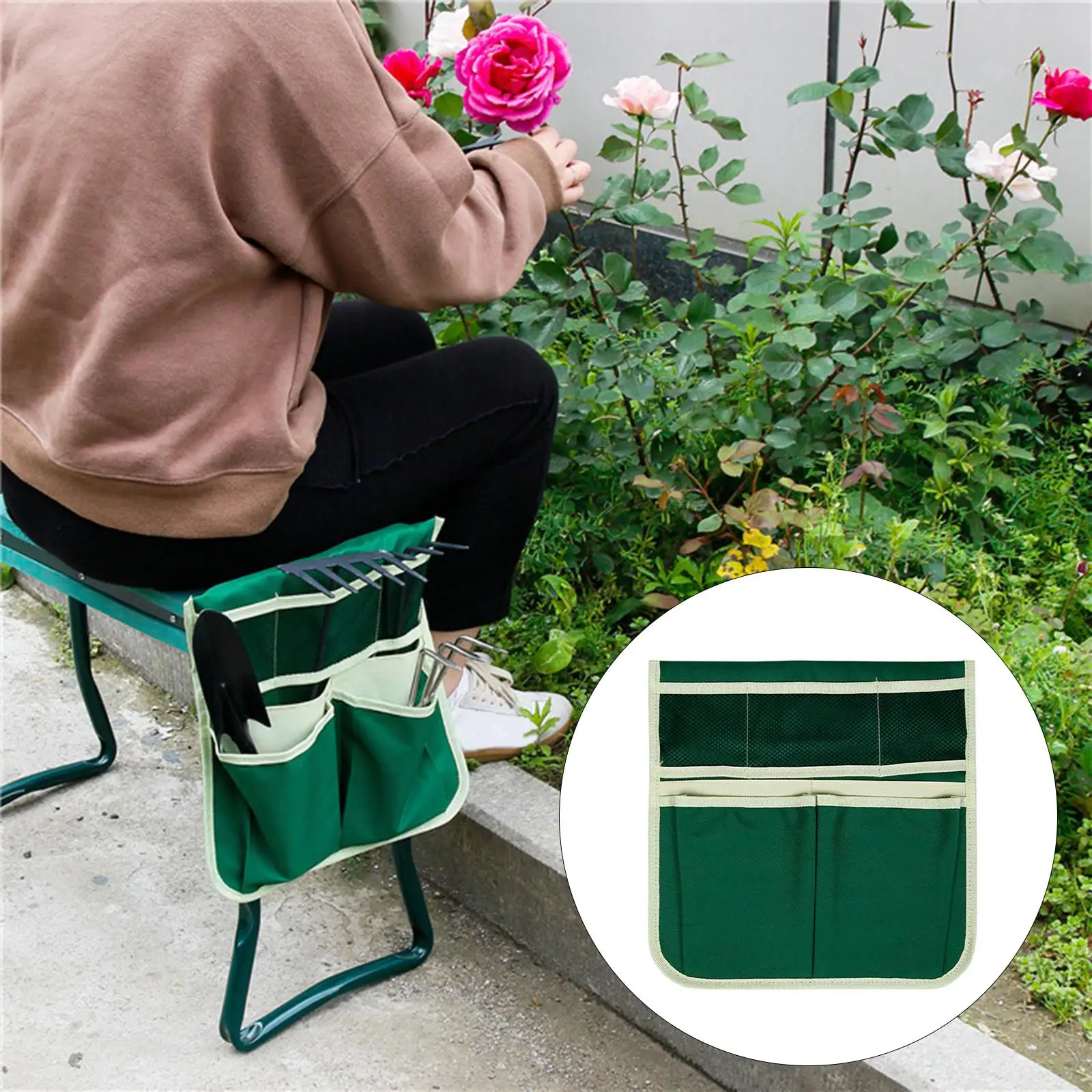 

Multifunctional Gardening Tools Bag Workseat Gardener Garden Kneeler Tool Pockets