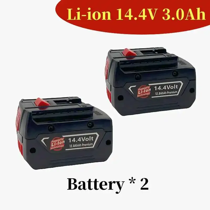 14.4V 3000mAh rechargeable lithium battery suitable for Bosch GBH GDR GSR 1080 DDS180 BAT614G BAT607 BAT607G electric drill