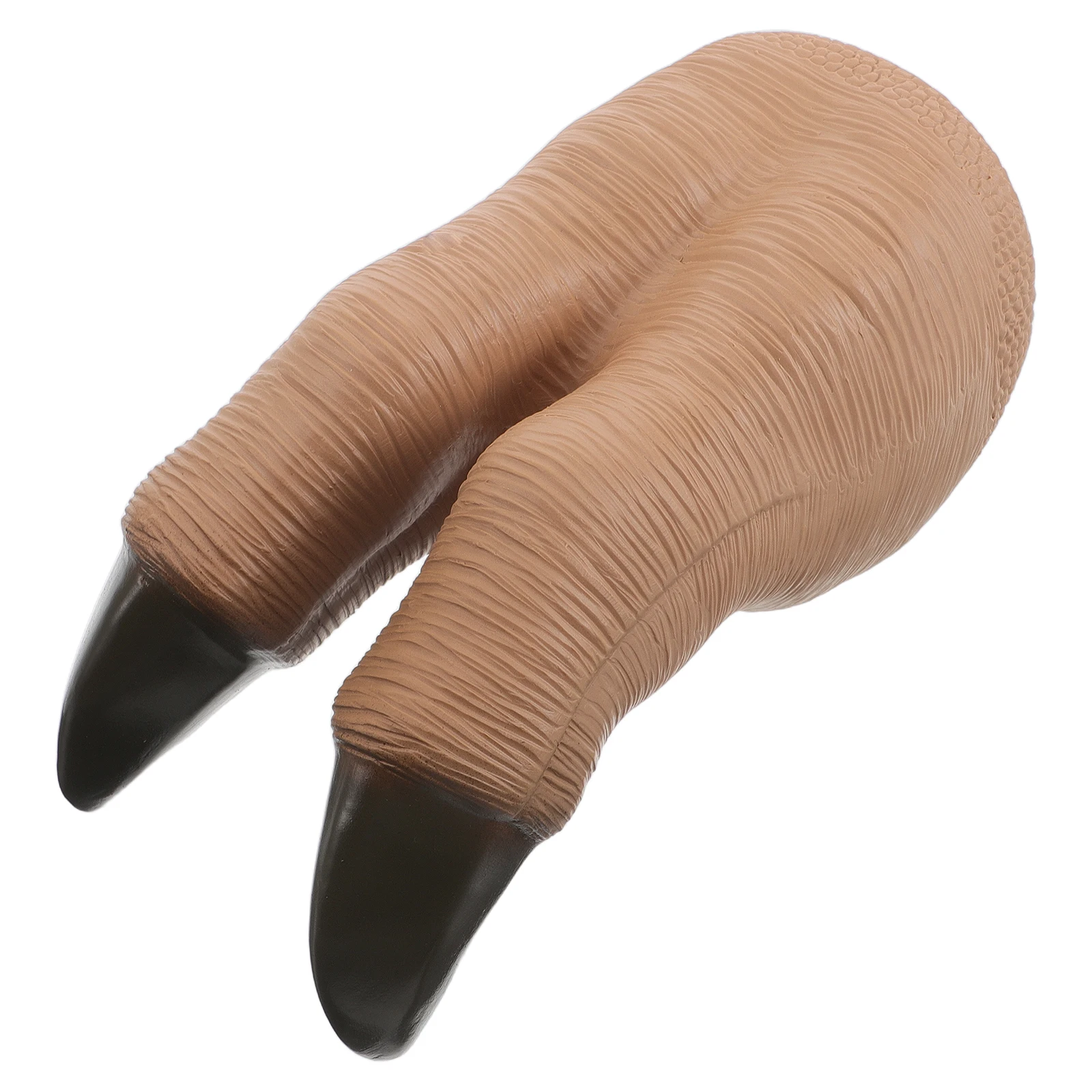 Guantes de dinosaurio simulados marionetas de mano de animales para niños pequeños vinilo caqui Cosplay niño