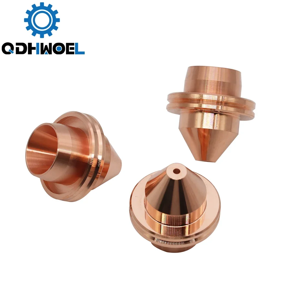 Qdhwoel-conexões de Bocal Laser de Camada Única Bocal de Corte a Laser de Fibra para Mitsubishi 10 Pcs por Lote