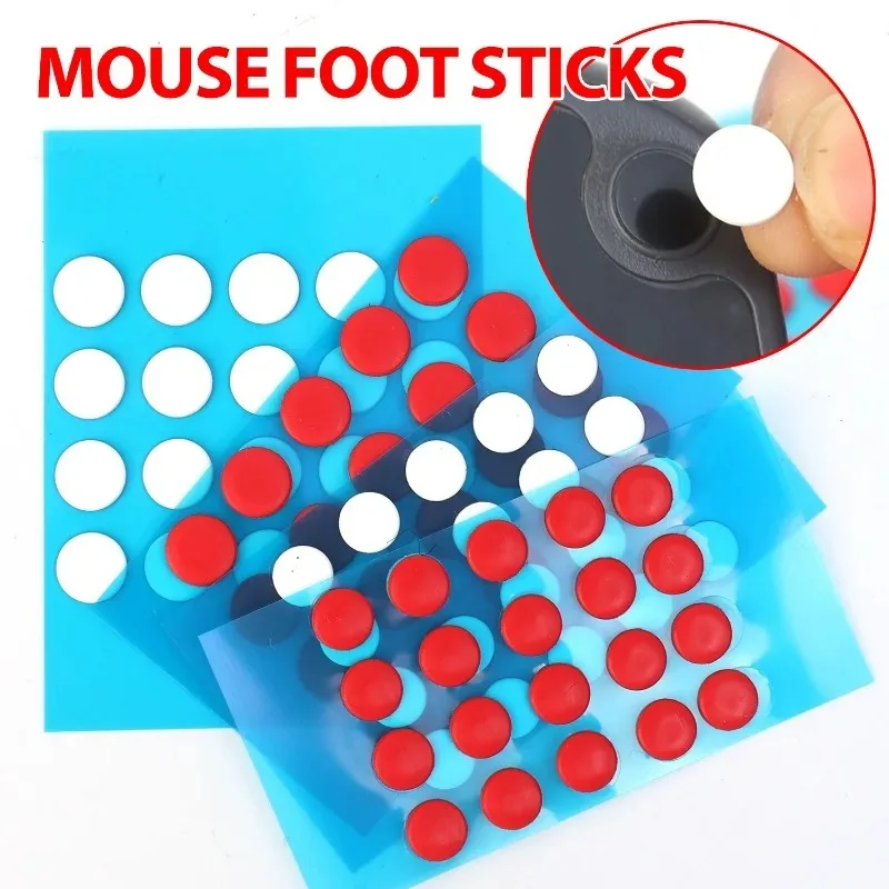 Small Round Dot Gaming Mouse Skates DIY Feet Sticker PTFE ICE Control Speed Version Wear Resistant Esports Mouse Feet Stickers