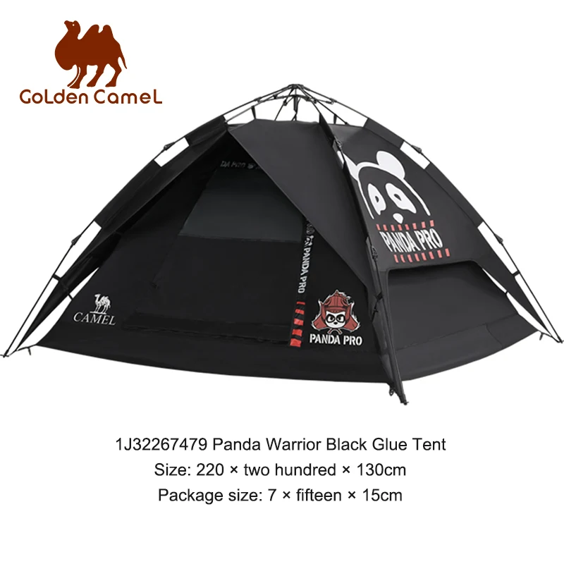 GOLDEN CAMEL 3-4 Person Camping Tents Waterproof Vinyl Hydraulic Automatic One-touch Tent Sunscreen Beach Camping Supplies 캠핑 텐트