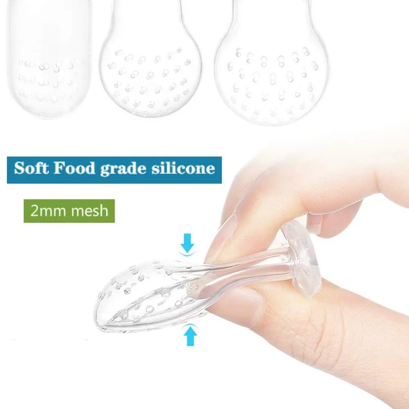 Alimentador de frutas infantis para crianças, chupeta, brinquedos de dentição Alimentador de alimentos frescos Bolsas de silicone, crianças, menino, menina