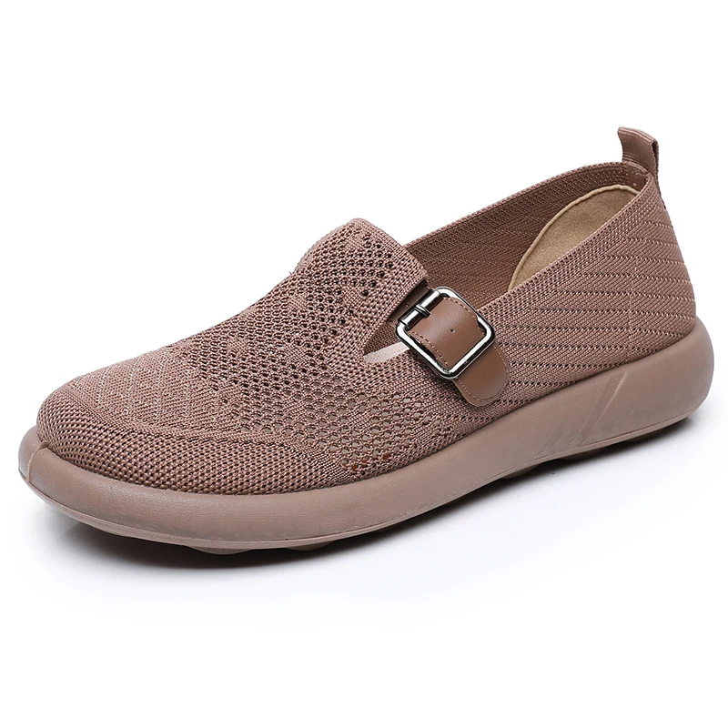 

Breathable comfortable anti-skid thick-soled solid color woven leisure 2026 Summer new women's thick-soled leisure shoes