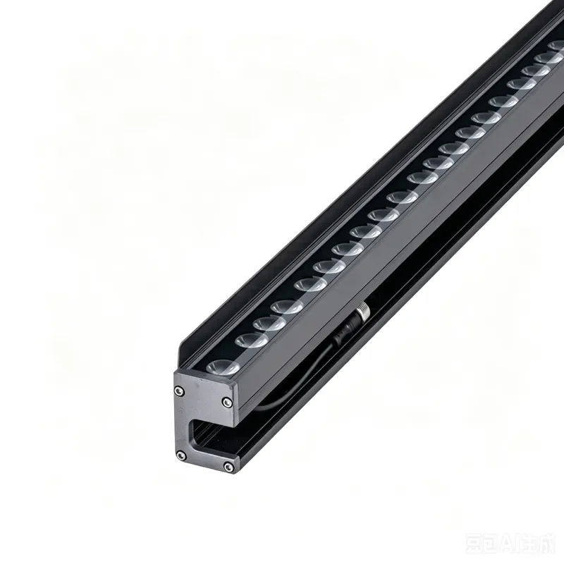 36W RGB LED Wall Washer Light DMX512 Control Outdoor Bridge Building Exterior Lighting Hidden Bottom Wiring Cable for Project