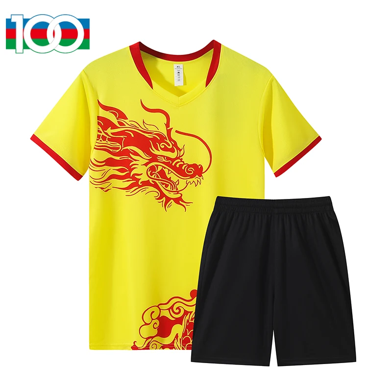 DLS25X930 Loong Boat clothing short-sleeved sports competition set, performance team uniform, training uniform, unisex