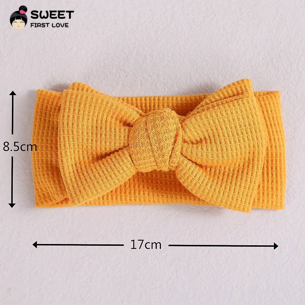 Baby Headband Soft Walv Gee Elastic Fabric Hair Bands Solid Cute Bow Infant Headband For Kids Girl Headwear Hair Accessories