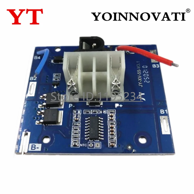 5s BMS 21V 20A Li-Ion Lithium Battery Pack 3.7v PCBA 2Mos Hand Electric Drill