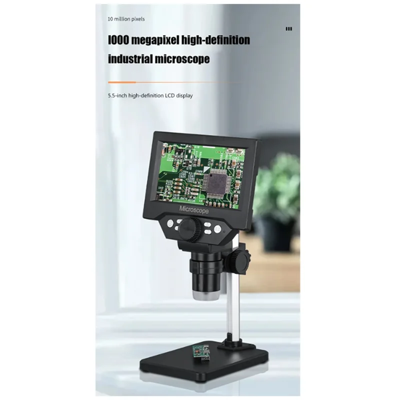 

A53Q-Digital High-Definition 5.5-Inch 1000X Microscope For Mobile Phone Repair Quality Inspection Fabric Quality Inspection, Dur