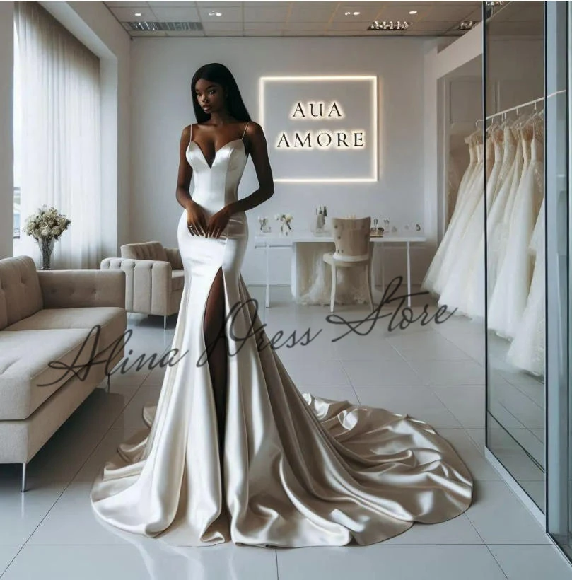 

Customized Satin Evening Dress Women Tight Floor Length Sexy Off Shoulder Bridal Formal Long Ball Gowns Trend Pageant Dress
