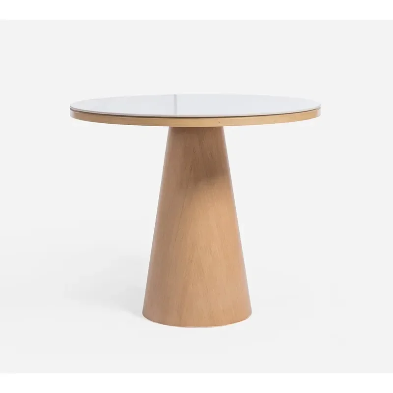 Modern Nordic Round Bamboo Coffee Table High Quality Elegant Living Room Home Furniture Hot Products High Quality Modern