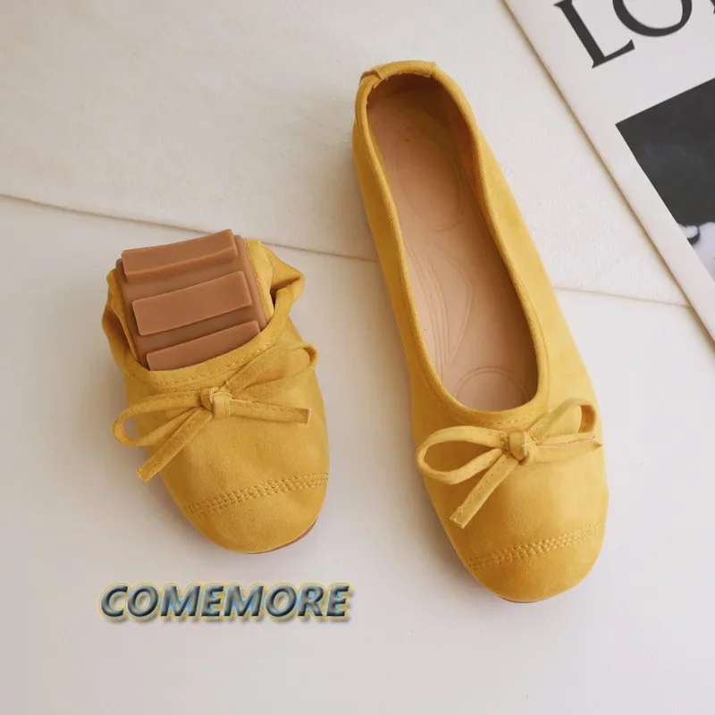 Round Toe Casual Sneakers Women Moccasins Spring Summer Fashion Candy Color Espadrille Flat Heel Knot Ballet Flats Shoes Loafer