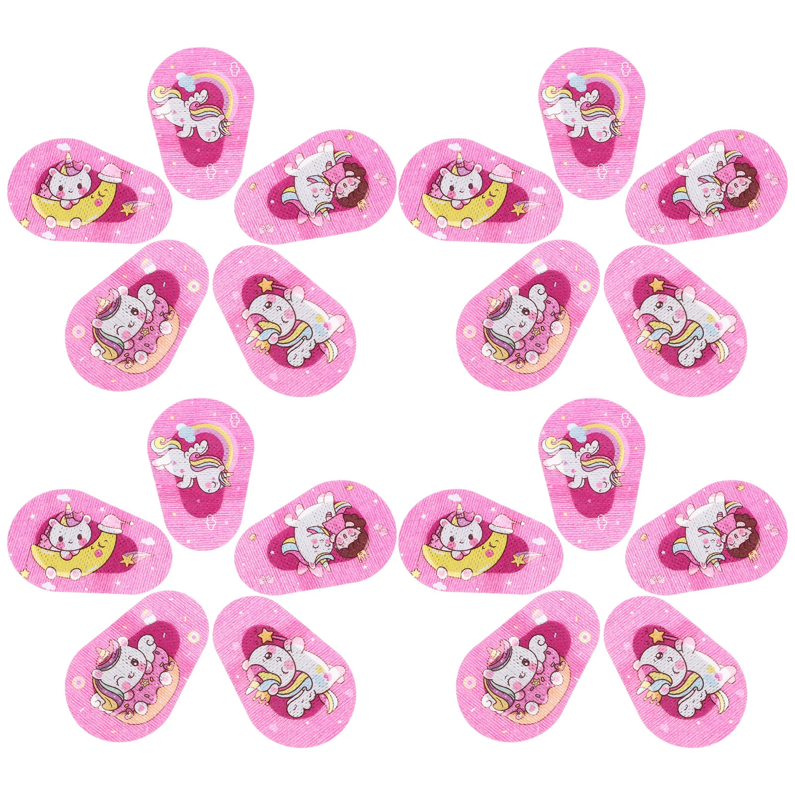 20 Pcs Eye Patches for Kids Single Breathable Correcting Cartoon Amblyopia Children Glasses Covers
