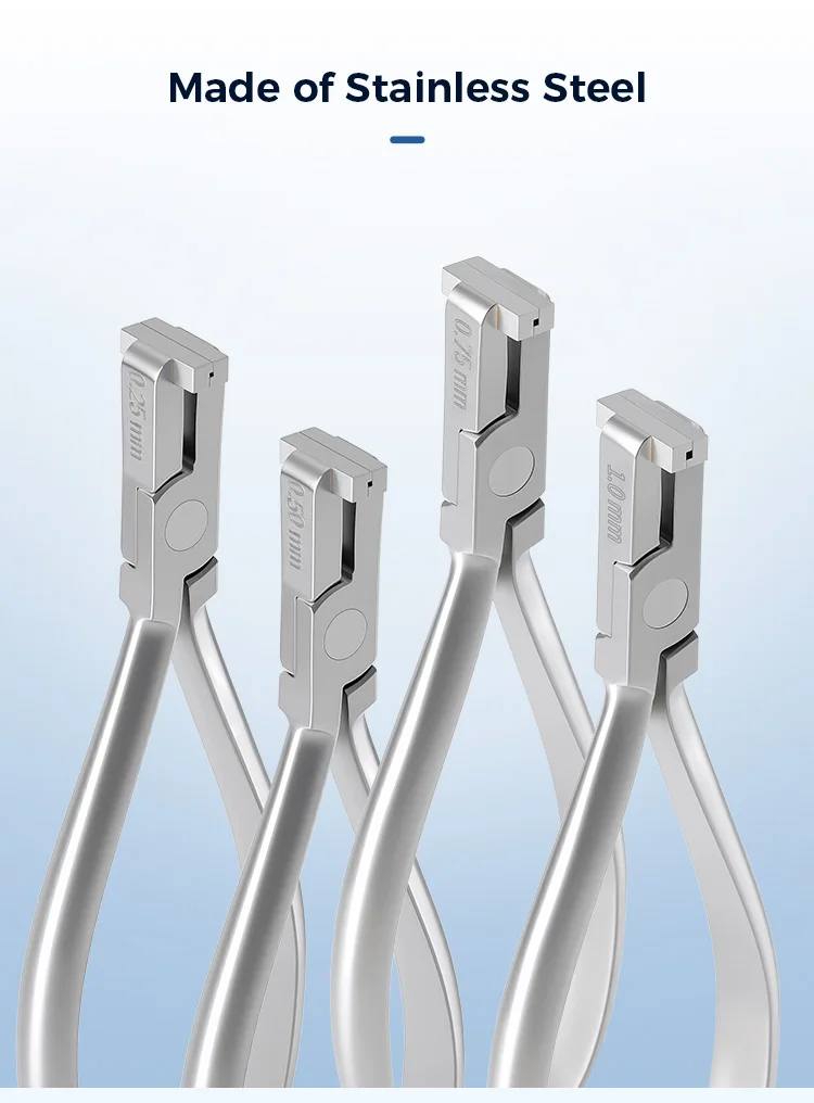 AZDENT Dental Draht Schritt Forming Zange Zange Biegen Einstellen Metall Drähte 0,25/0,5/0,75/1,0mm Zange zahnmedizin Werkzeug Instrument – Detail 4