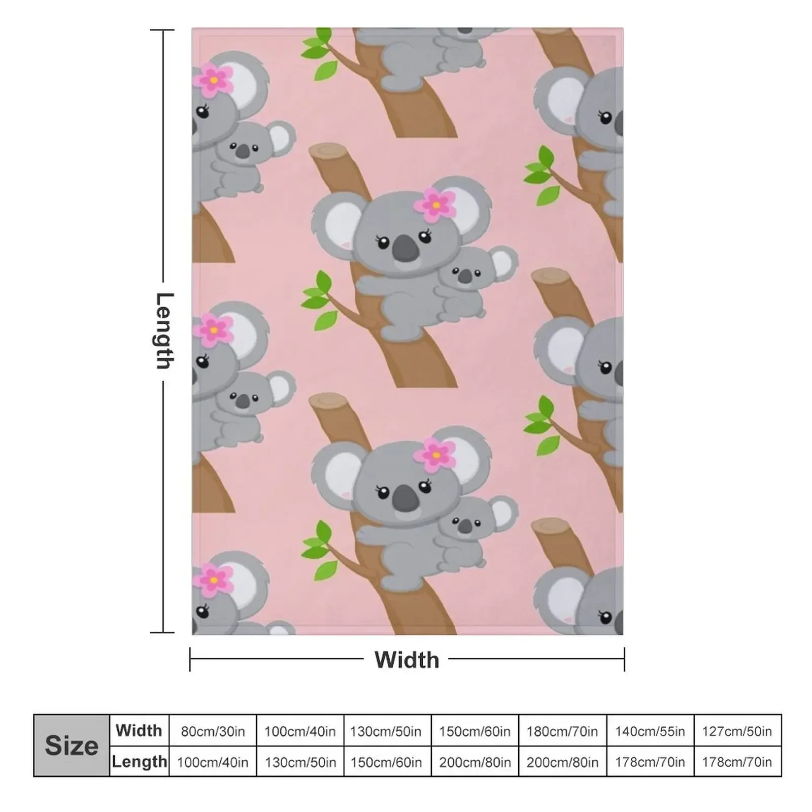 koala Throw Blanket Furry Soft Big Beach Large Luxury St wednesday Blankets