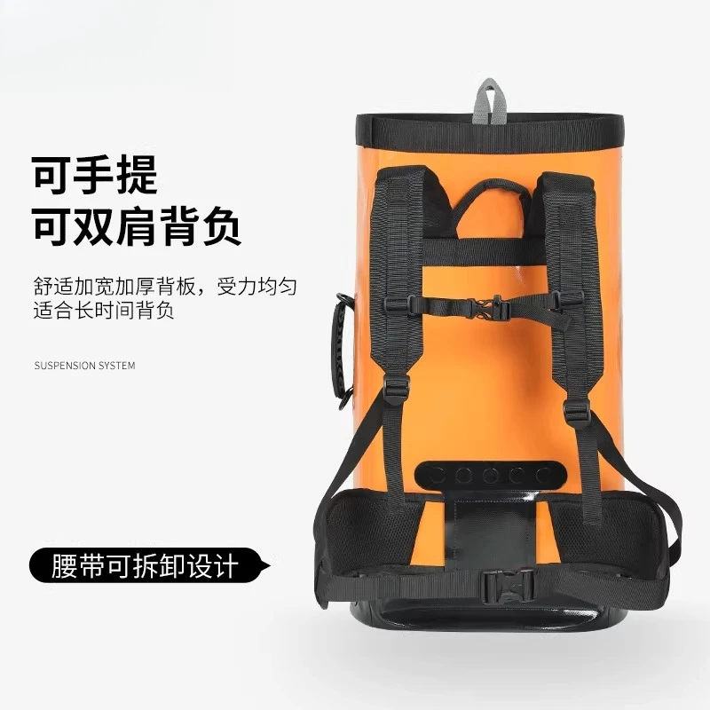 Large Capacity Rope Bag Rescue Adventure Mountaineering Rock Climbing Rope Bag Waterproof and Wear-resistant Backpack Gear Bag