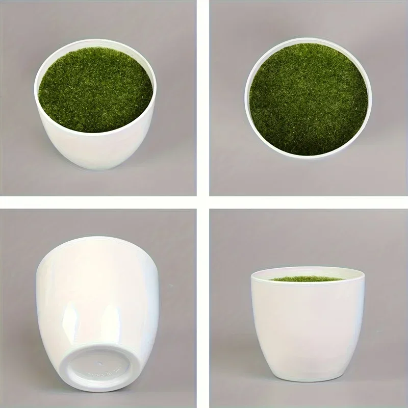 2026 New model Latest Models European Minimalist Round Plastic Flower Pots No Hole Succulent Planter Home Garden Decor Pot Set
