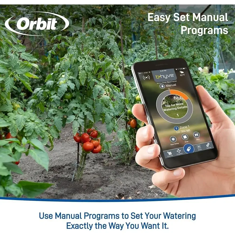 Temporizzatore per irrigazione con tubo intelligente Sistema automatico per irrigazione da giardino App di controllo WiFi Timer Piante Irrigazione precisa Riutilizzabile all'aperto