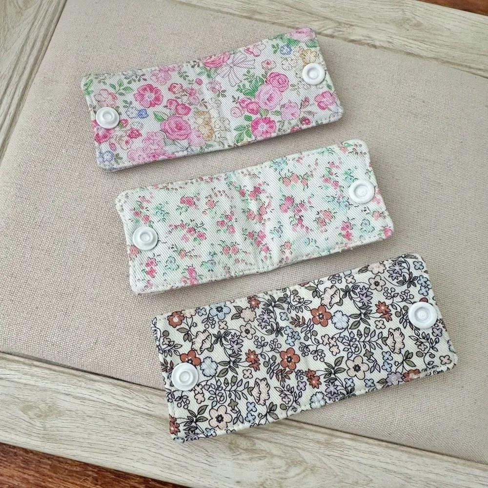 Snap Fastener Data Cable Storage Clip Cotton Embroidery Charger Cable Organizer Portable Bow Cable Organizer Set Headphone Cable