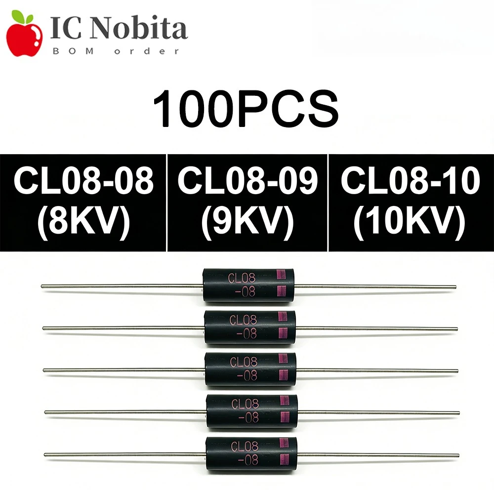 

100 шт. CL08-08 CL08-09 CL08-10 Выпрямительные диоды 350 мА, высоковольтные диоды для микроволновых печей, очистителей воздуха, индукционных плит