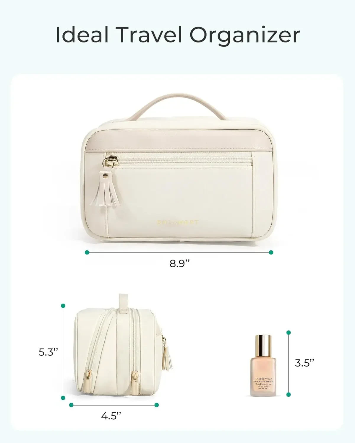 Kép 6: BAGSMART utazási Összeállítás Olvasottság Arcápoló szer Olvasottság számára Nők, wide-open Hordozható Csinál -ig Szervező számára Nők számára essentials Arcápoló szer toile