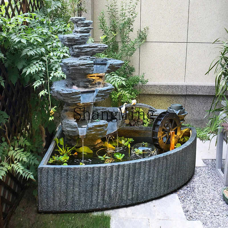 

ZYY courtyard fish pond large rockery flowing water fountain balcony garden outdoor floor landscape ornament