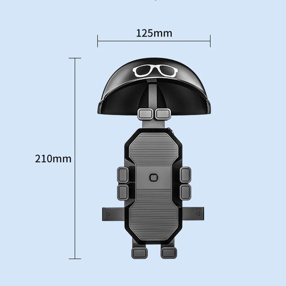 電話ホルダー,調節可能なサンバイザー,防水,オートバイ用スクータークリップ