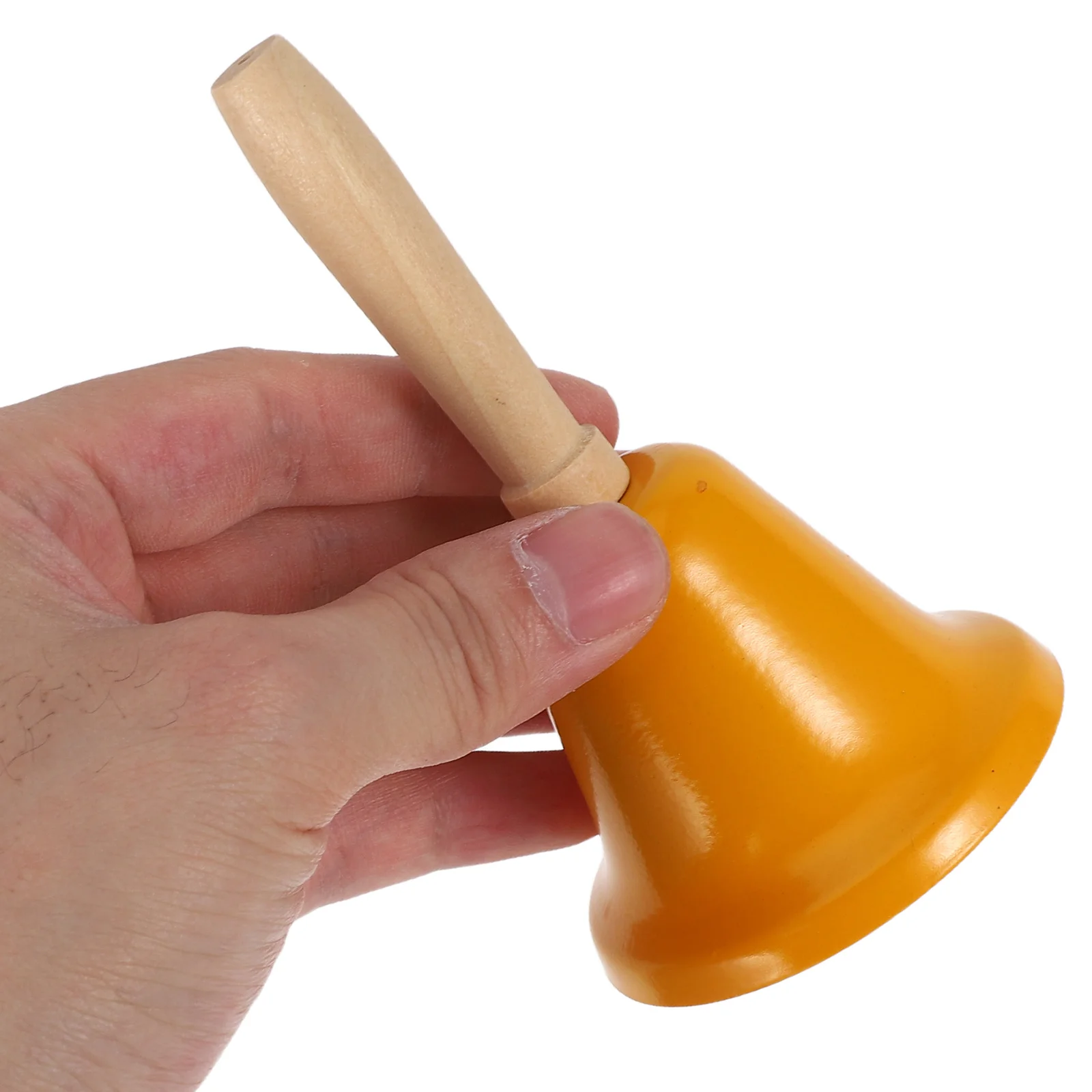 

4Pcs Handheld Ringing Bell Vintage Metal Hand Bell Loud Clear Sound for Bedside Emergency Teacher Classroom Hotel Use