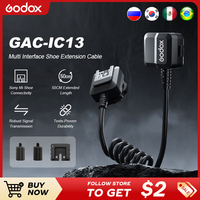 Godox GAC-IC13  Multi Interface Shoe Audio Extensioncable For ECM XLR-k3m Hot Shoe Adapter Digital Analog