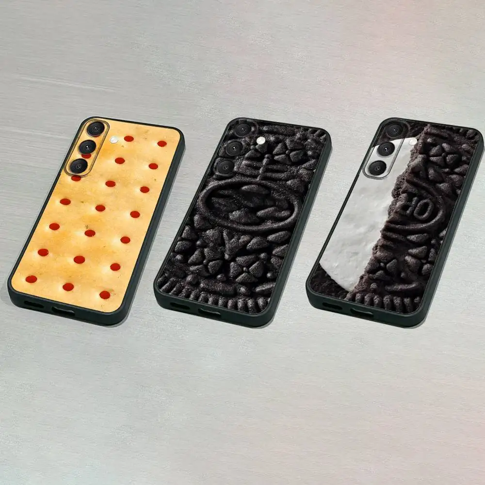 

biscuit Art Phone Case For Samsung S25,S24,S23,S22,S21,S20,S10,Ultra,Plus,Lite,FE,Soft Silicone Black Cover