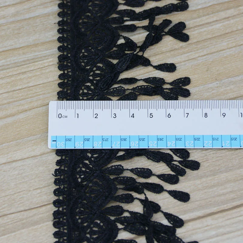 (1 yards/roll)70mm White black Silk Net Lace Fabric Ribbons Trim DIY Sewing Handmade Craft Materials