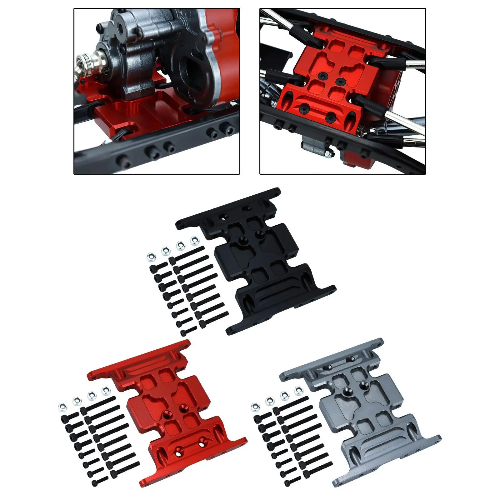 

Remote Control Crawler Center Skid Plate Gearbox Bottom Plate for Automobile
