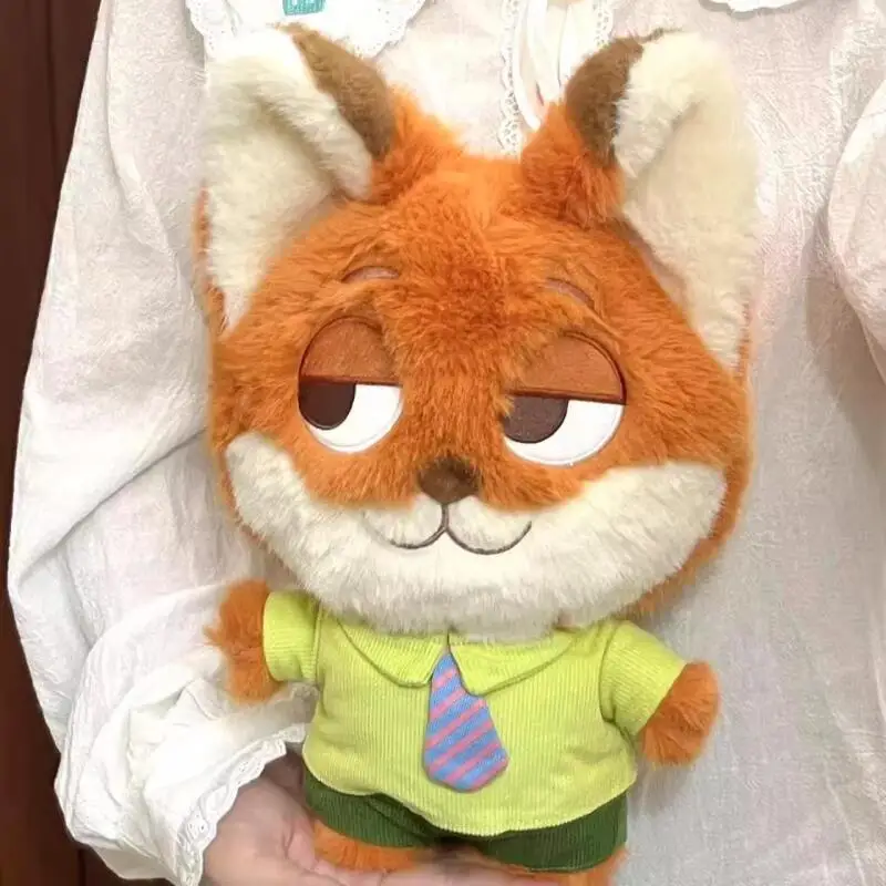 Disney Zootropolis Judy Hopps Nick Wilde Q-Version Pp coton remplissage en peluche jouets d'accompagnement dans le lit câlin oreiller cadeau d'anniversaire