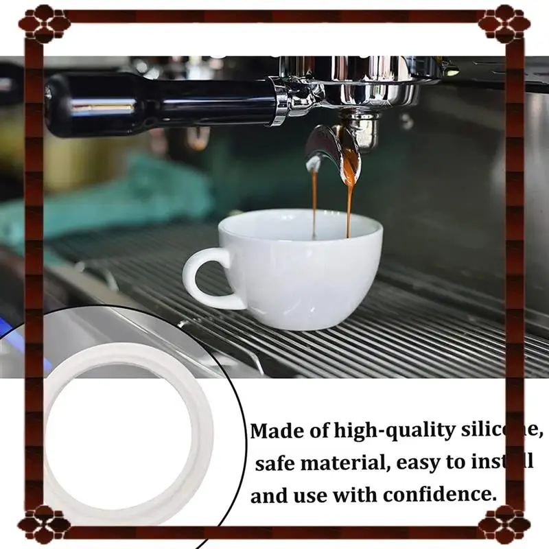 تسليم 24 ساعة 54 مم حلقة بخار من السيليكون لبريفيل BES870XL BES860XL Duo-Temp BES810BSS حشية رأس المجموعة، 3 عبوات #3