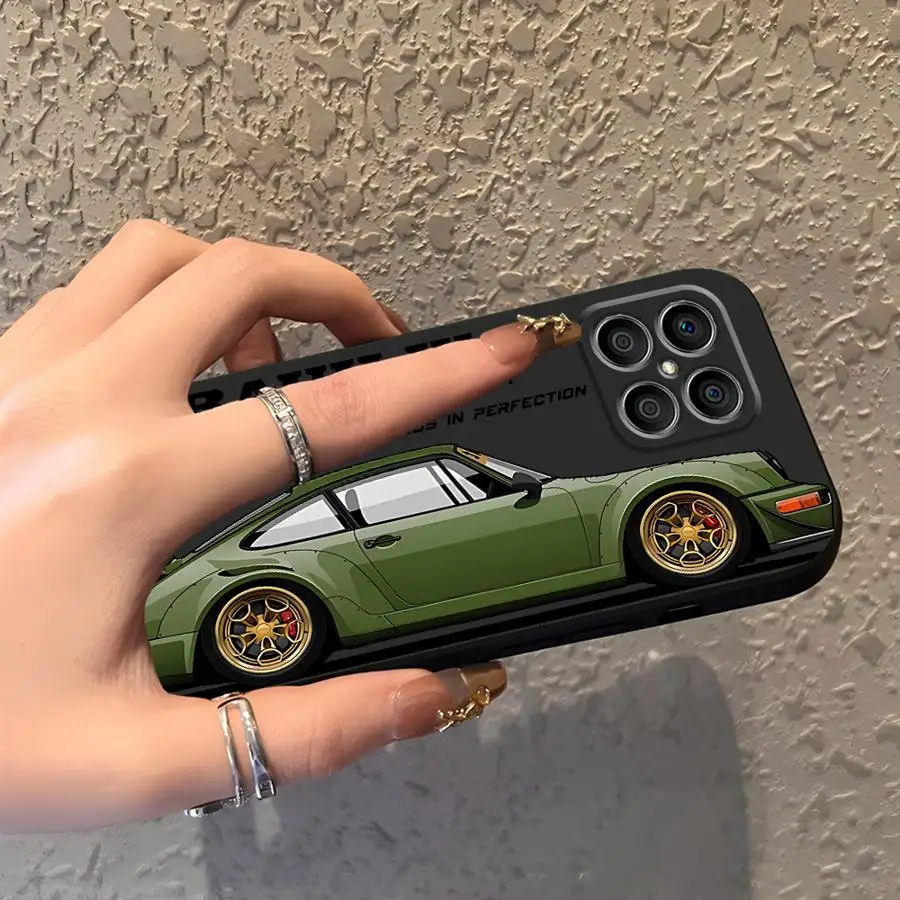 JDM طوكيو الانجراف سيارة رياضية كول الحال بالنسبة الشرف X7 8X X9c X9a X7a X8 X9 70 90 لايت لينة عودة غطاء الهاتف #2