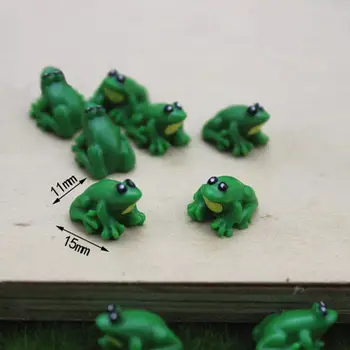 5ks mini žabích modelů v měřítku, ozdoby, hračky, scény, miniaturní simulační modely pro domečky pro panenky, doplňky, domácí dekorace, řemesla 8 nejlepší prodej mini plastové žáby - №8