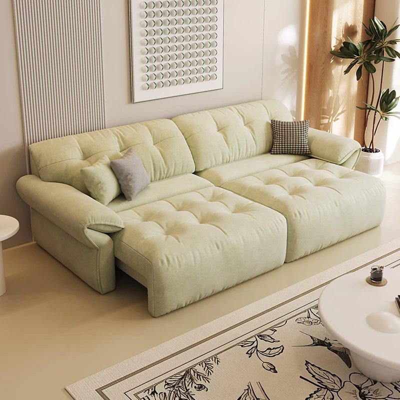 

Japanese Versatile Living Room Sofas Yellow Designer Nordic Luxury Living Room Sofas Puffs single Sillones Relax Furniture Home