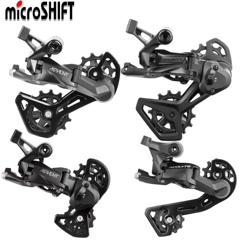 

Задний переключатель MicroSHIFT ACOLYTE ADVENTX 8/9/10 скоростей, короткий длинный ножной переключатель для скоростного спуска, MTB, горные детали для велосипеда, аксессуары для велосипеда