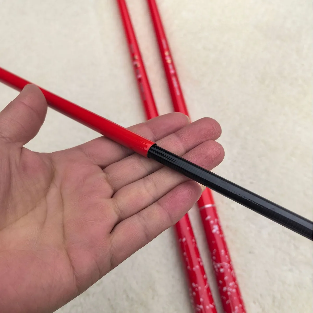 Nova vara de pesca ultra dura 10h 1.8m 2.1m 2.7m 3m vermelho preto pit batalha pólo para carpa