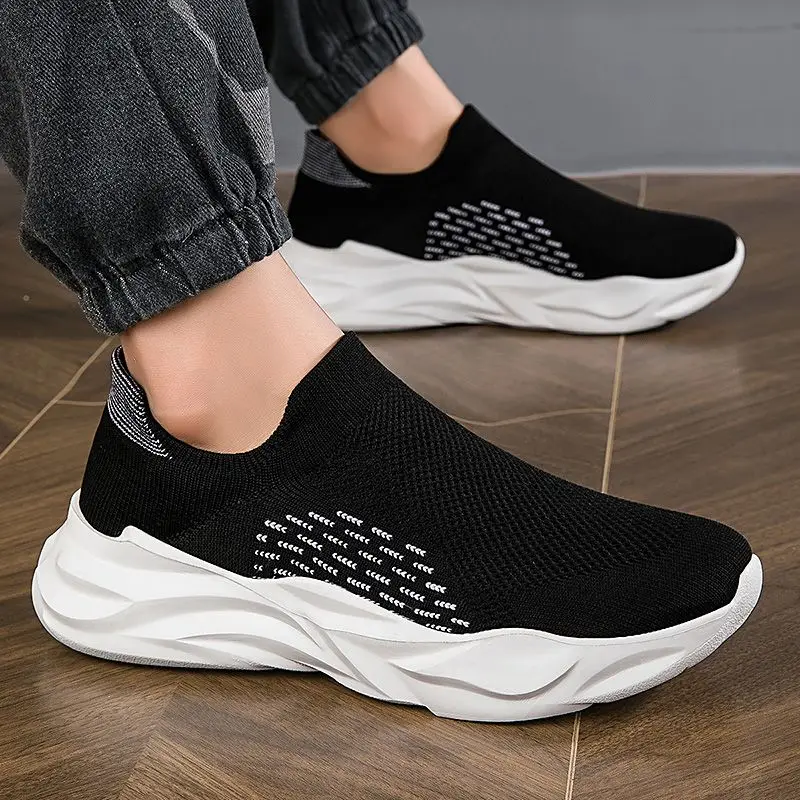 

Slip-on Thick Platform Low-Top Male Sports Shoes Unisex Original Fashion Summer Sale Designer Simple Light Men's Casual Sneakers