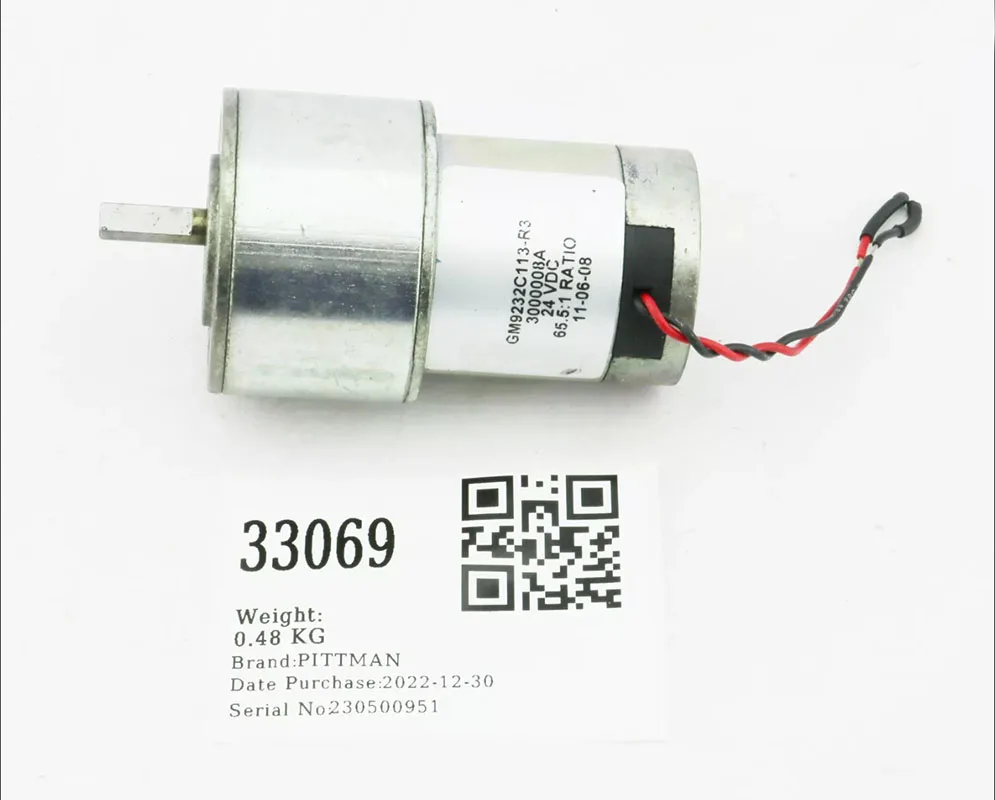 SERVOMOTOR CC PITTMAN, 24 VCC, RATIO 65,5: 1 GM9232C113-R3 Manómetro