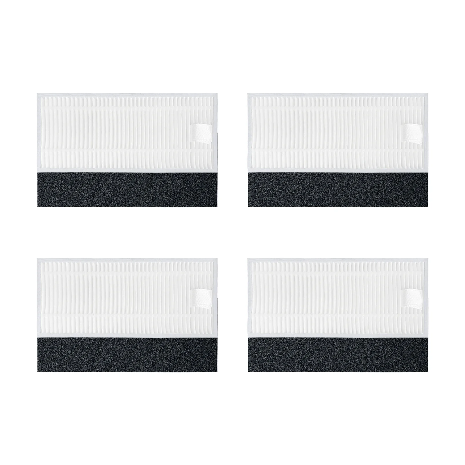 Adjutable Main Brush *1/ Side Brush*6/ Hepa Filter*4 for Lubluelu SL60D Robot Vacuum Replacement Accessories