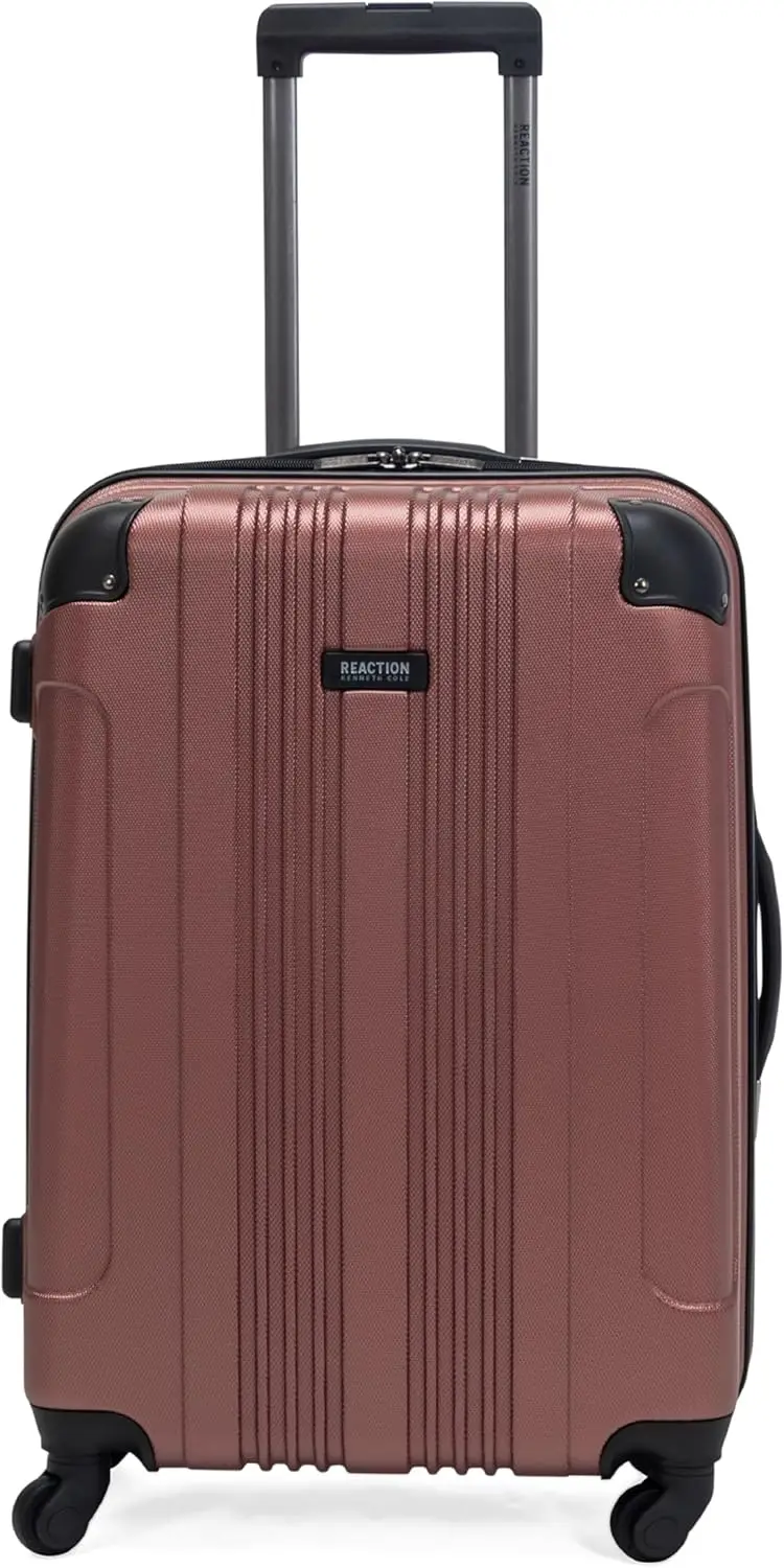 

Lightweight Hardshell 4-Wheel Spinner Luggage, Rose Gold, 20-Inch Checked