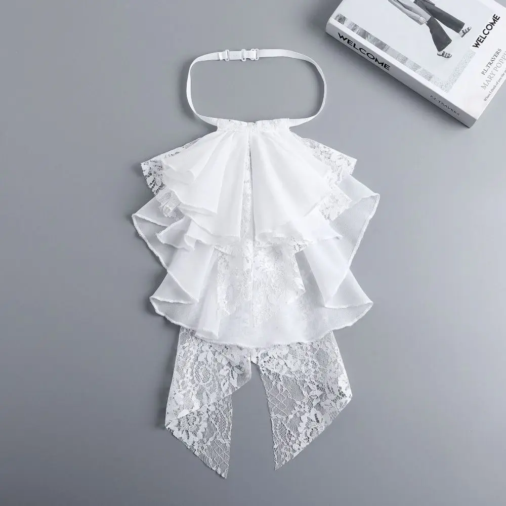 أنيقة انفصال الدانتيل طوق القرون الوسطى نمط خمر وهمية طوق الطبقات أوبرا إليزابيث الرقبة راف إعادة تشريع التاريخية