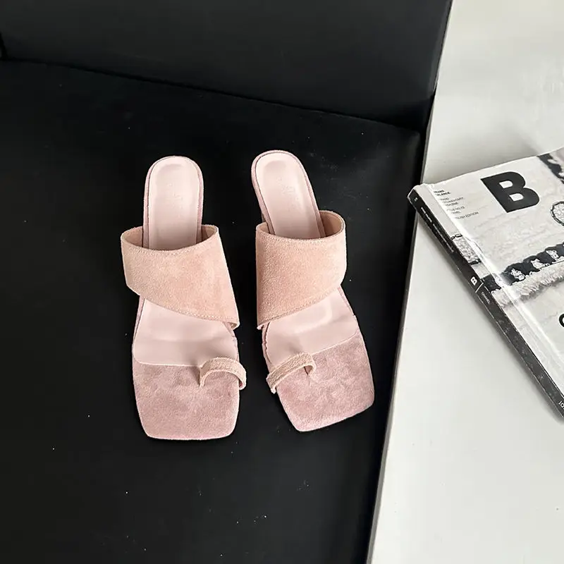 

Soft Slipper Women Summer Wear 2025 New Exquisite Senior Sense Set Toe Wedge Beautiful Sandals Sandalias De Mujer