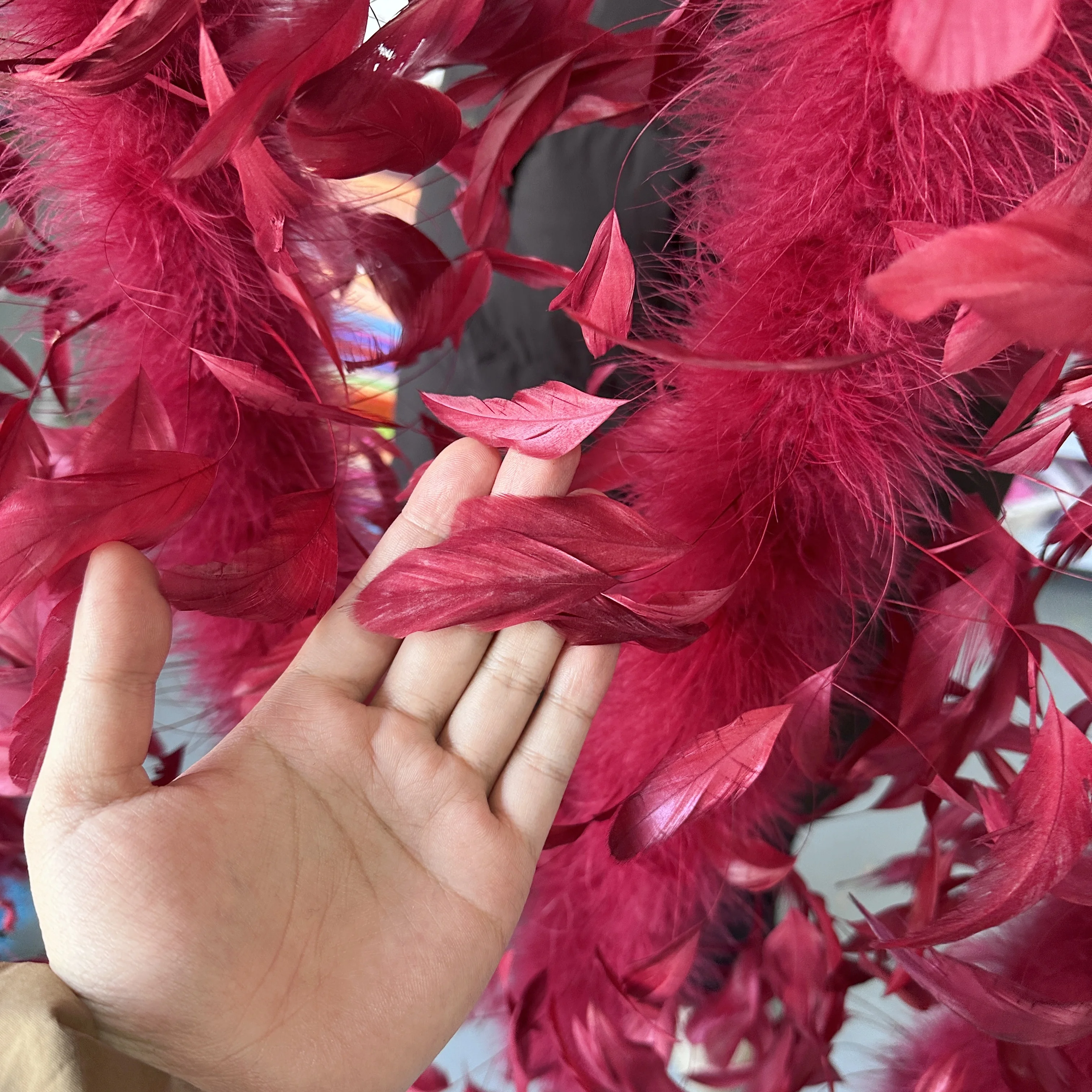 Chal Boa de plumas de marabú d - Feather Trim Marabou reseña y precio