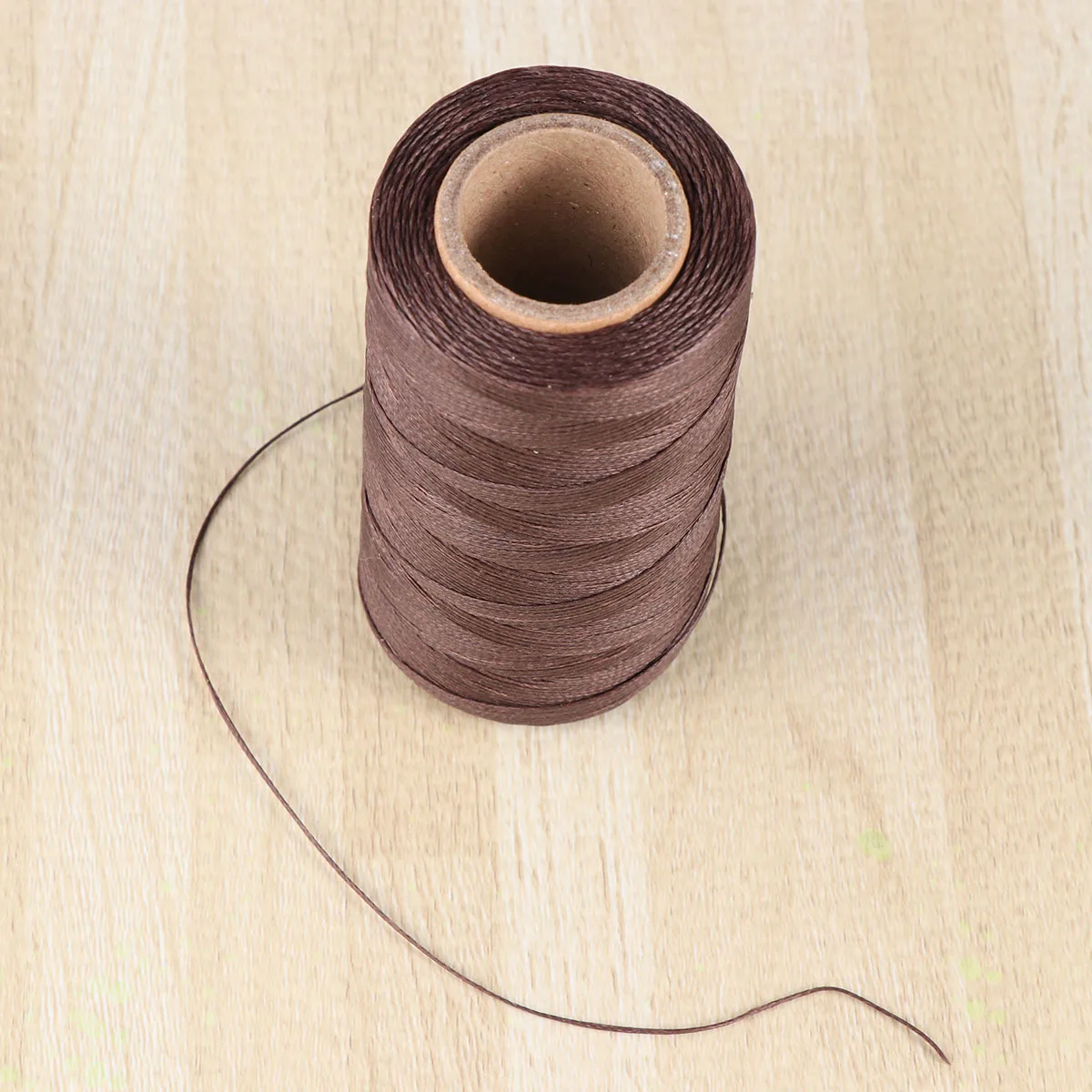 

Light Coffee 260M 0.8mm Waxed Line Polyester Sewing Cord Tough Exquisite Hand Stitching Tools Waxed Line