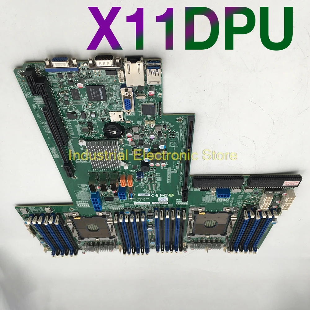 

Motherboard 2nd Gen Xeon Scalable Processors Dual Socket LGA-3647 Controller for 14 SATA3 (6 Gbps) Ports X11DPU