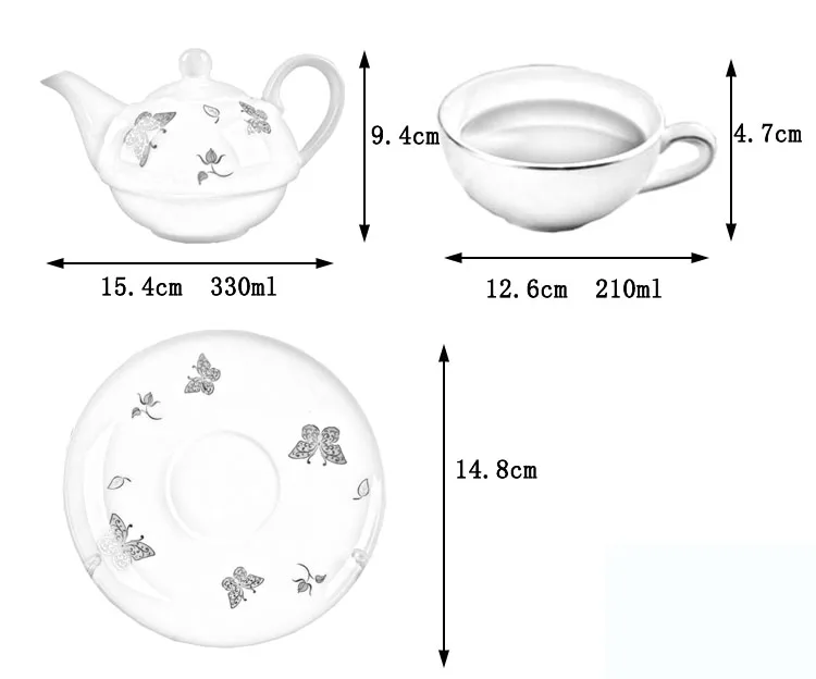 Imagem -06 - Chá Cerâmico para um Conjunto de Bule de Chá com Infuser e Conjunto de Copo Conjunto de Bule de Chá de Ouro e Branco para um Conjunto de Chá para o Chá da Tarde