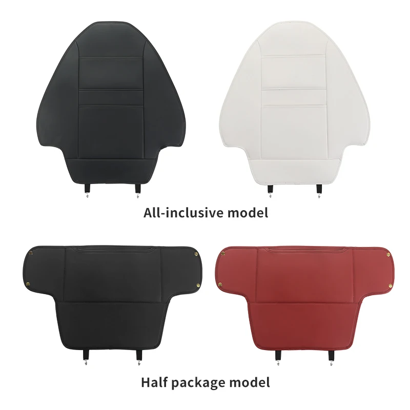 Car Leather Anti-Kick Pad For Tesla Model 3 Y 2020-2024 Full Seat Back Protective Mat Child Anti Dirty Interior Storage Seat